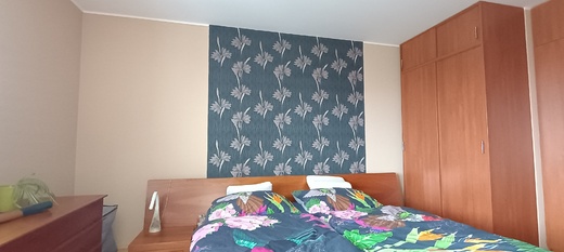 Výmalba ložnice v bytě 2+kk Zlín Podlesí