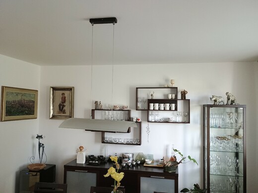 Výmalba jídelny a kuchyňského koutu v rodinném domě Racková